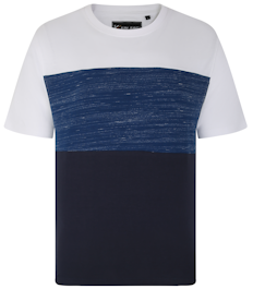 KAM Cut And Sew Inject Tee Moonlight